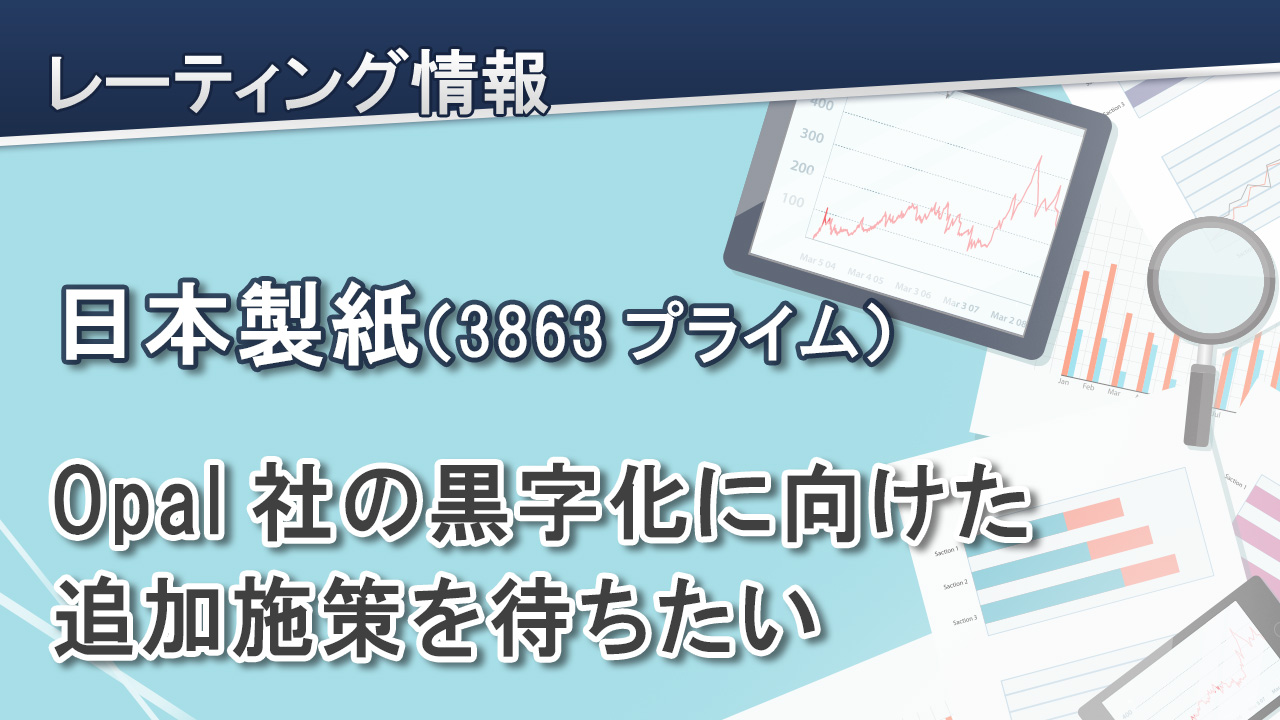 日本製紙（3863プライム）Opal社の黒字化に向けた追加施策を待ちたい